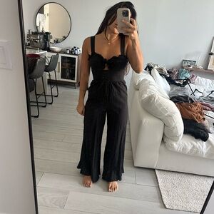 Anthropologie Elegant Black Jumpsuit